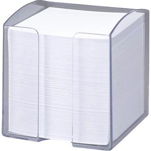 Durable Zettelbox Trend, 1701682400, transparent, 10 x 10 cm, gefüllt mit 800 Notizzetteln, aus Kunststoff