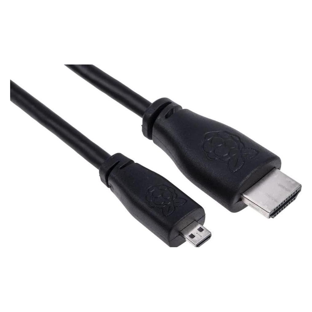 Raspberry Pi Official cable Micro-HDMI to HDMI Black, 2m (SC0272)