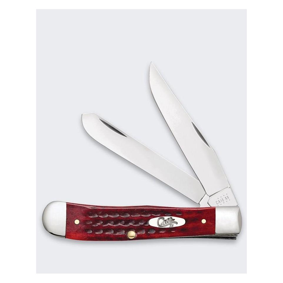 Case Pocket Worn Trapper SS Old Red Messer (00783)