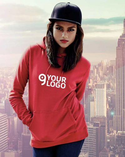 Felpa Girlie College con cappuccio personalizzabile Personalizzate o neutre AWDis
