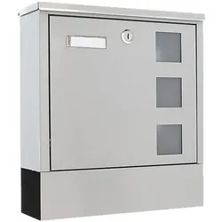 Rottner Briefkasten »Lago inox«, 30.5x33x9.7 cm