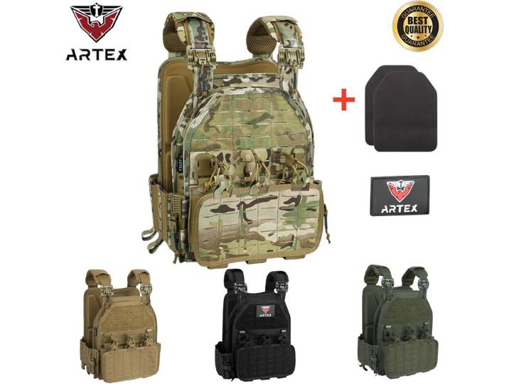 Gilet tactique léger 6094 – Système MOLLE à détachement rapide, équipement de Combat militaire/LE/de survie en Nylon 1000D