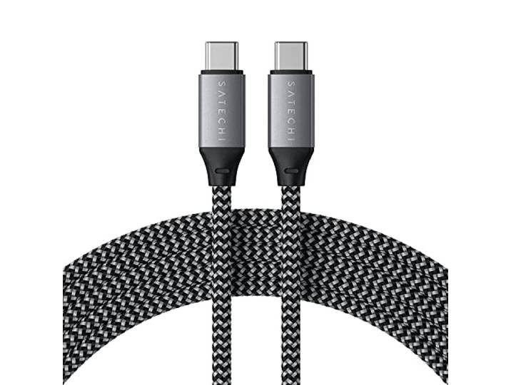 SATECHI USB-C naar USB-C Kabel, 100W Opladen, 2m, Spacegrijs
