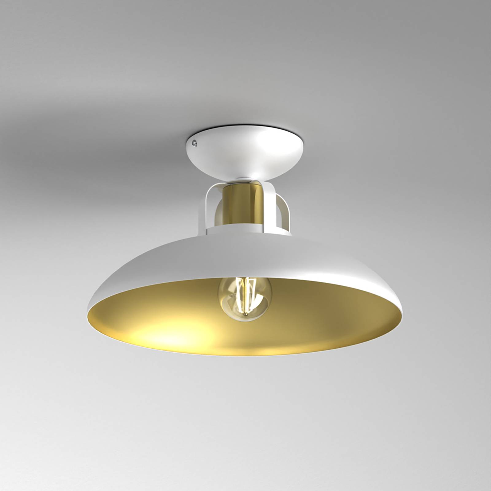 Deckenlampe Felix Eko-Light, dimmbar, messing / gold, für Wohn- / Esszimmer, Metall, Industrielles Design, Deckenlampe