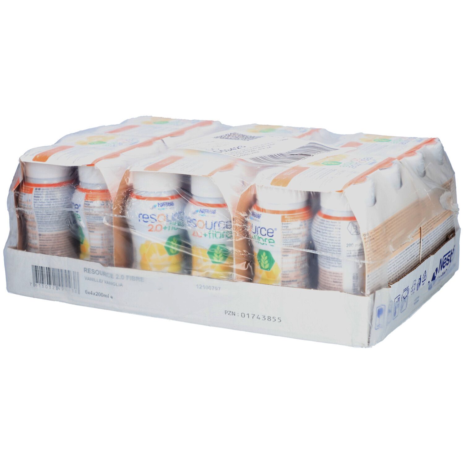 Resource 2.0+fibre Vanille 6x4x200 ml Flüssigkeit