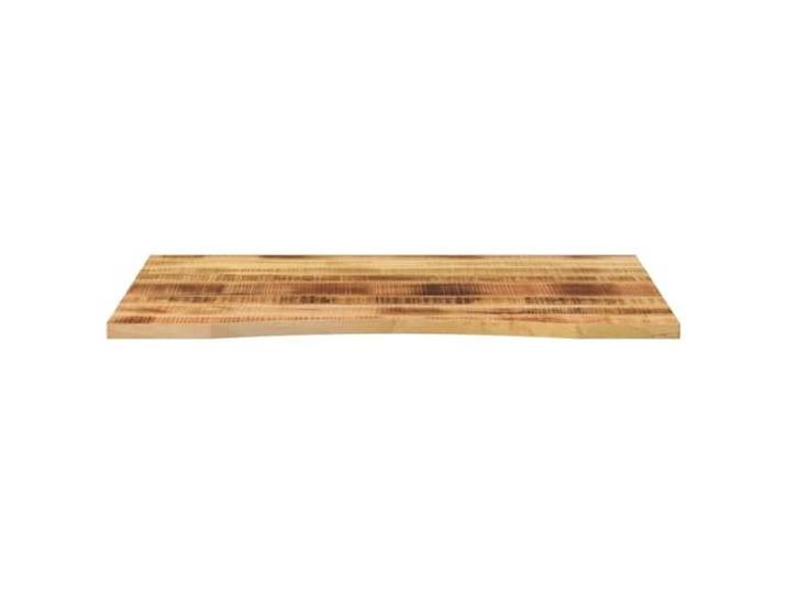 KTHLBRH Tischplatte 110 x 80 x 2,5 cm Massivholz Mangoholz Rustikales Design, leicht zu reinigende Oberfläche, geeignet für Büro und Mittagessen, naturbelassen