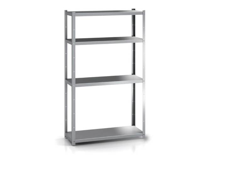 Etagère Inox Supplémentaire Avec Renforts Oméga P.300mm E. 10mm pour H. d'Échelle 1700mm - Distform - l1400- L1- P- h- Acier Inoxyd