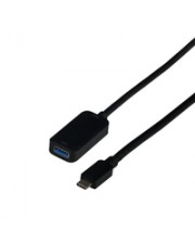 EFB Elektronik USB 3.2 Gen2 10Gbit Verlängerungskabel Typ-C Stecker Typ-A Buchse 5 m (EBUSBC-USBA10GE.5)