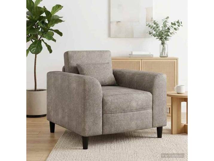 Fauteuil Gris clair Simili daim 42042476