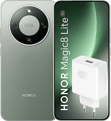 Honor Magic8 Lite, Forest Green, 256GB, 8GB RAM, 6.79" AMOLED de 4320 Hz, Qualcomm® Snapdragon® 6 Gen 4 (4nm), 7500 mAh