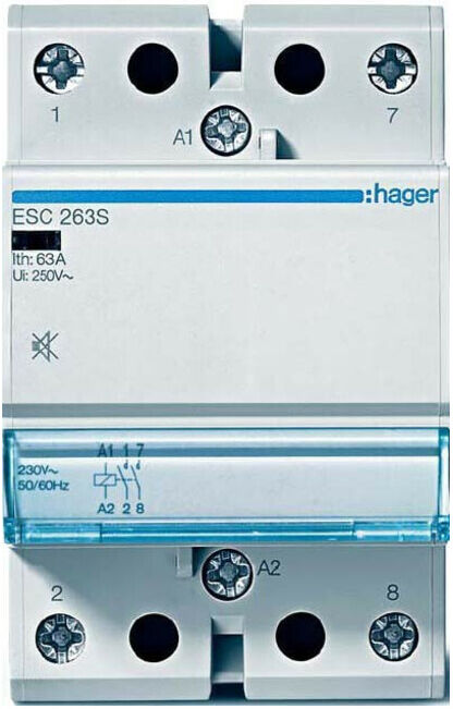 Hager Contacteur 40A 4NO 230V ESC441 (ESC441)