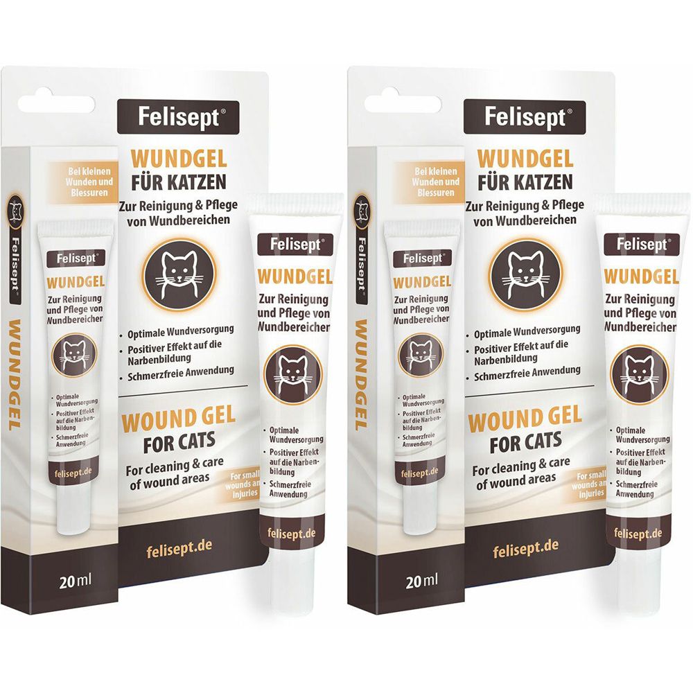 Felisept Wundgel f.Katzen Doppelpack 2x20 ml Gel