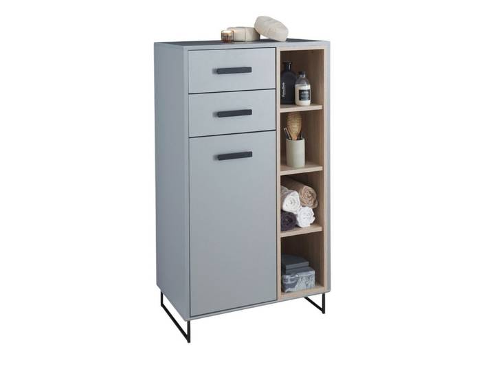 moebel-dich-auf Hochkommode TOURS (Highboard, Badschrank mit offenen Fächern), Breite 65 cm