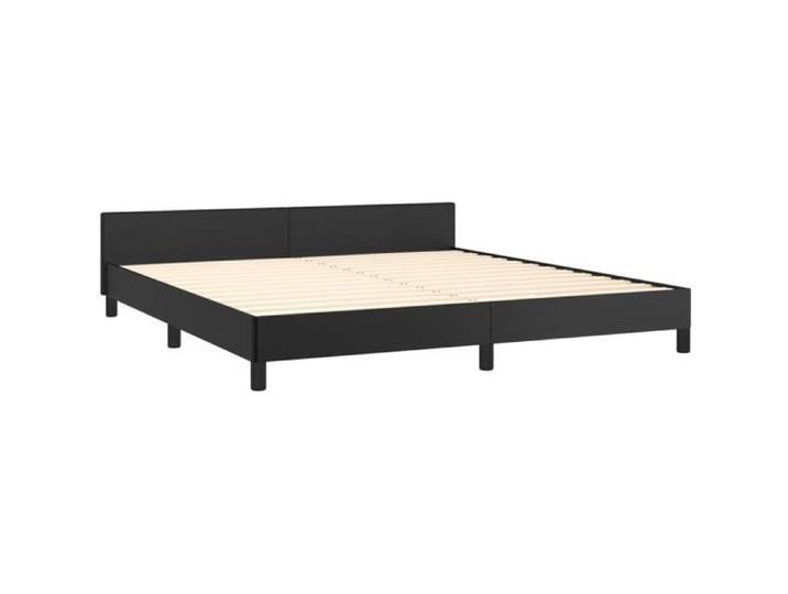 Cadre de lit - FAFEICY - FA001 - Noir - Similicuir - 160x200 cm