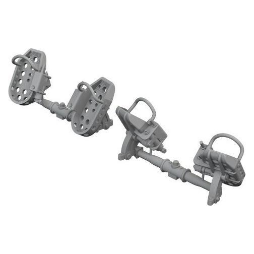 Eduard Bf 109E rudder pedals late 1/48 (648874)