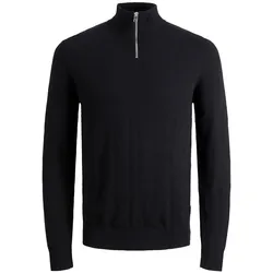 Jack & Jones Herren Stehkragen Pullover JJEEMIL - Black 12189339 - XL