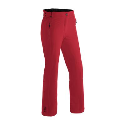 Skihose MAIER SPORTS "Vroni slim 2.0", Damen, Gr. 20, Kurzgrößen, rot, 100% Polyester, Hosen Skihose, Damen Schneehose, wind- und wasserdicht, 2 RV-Taschen, Slim Fit