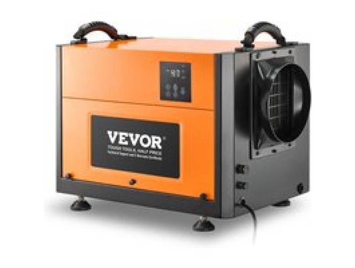 VEVOR 50 L kommerzieller Luftentfeuchter mit Ablaufschlauch, tragbarer Entfeuchter für Keller, Raumentfeuchter, Lagerräume in Industriequalität, automatische Abtauung/Entwässerung, LED-Anzeige