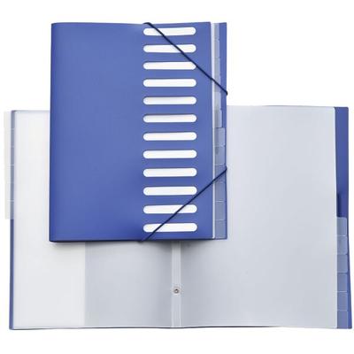 FolderSys Ordnungsmappe A4 PP 12 Fächer blau