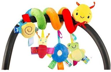 Perfect Picks Market Spiral Baby Stroller Toy Sensory Activity Plush For Car Seat Crib And Travel caterpillar