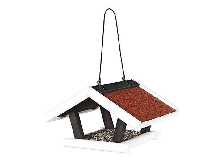 Trixie 55804 natura Futterhaus zum Hängen, 30 × 18 × 28 cm, schwarz/weiß