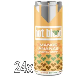 Hot Blood Mango Ananas Energy Drink 24x 250ml MHD 30-08-2026
