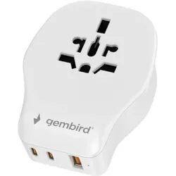 Gembird, Reiseadapter, Universeller Reiseadapter mit 4 abnehmbaren Steckern