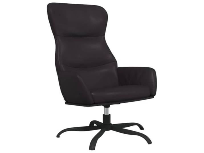 Todiikf Relaxsessel 360 Grad Drehbar Kunstleder Sessel Schwarz Ergonomischer Fernsehstuhl mit Metallgestell und Schaumstoffpolsterung für Wohnzimmer und Schlafzimmer.