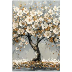 POSTER Baum - Blumen - Weiß - Natur - Kunst Room Decor 20x30 cm