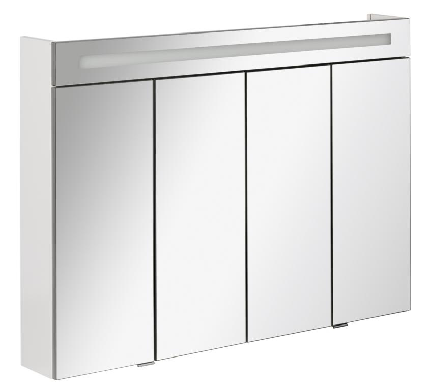 FACKELMANNGMBH TWINDY Falttürenspiegelschrank weiß, 4 Tür.,110x78,5x16,5cm 09198591