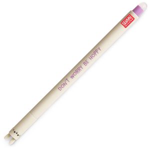 Legami Gelschreiber Bunny - Don't worry be hoppy, radierbar, Strichbreite 0,7mm, Schreibfarbe violett