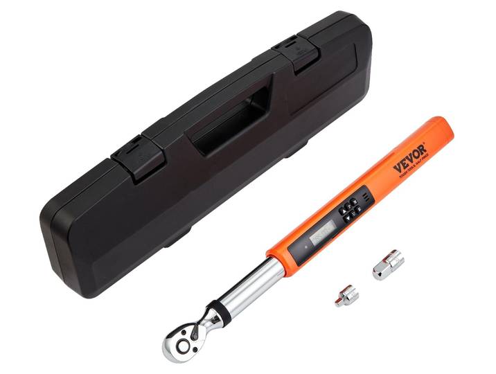 Clé dynamométrique VEVOR 3/8\ \, 5-50Nm Clé dynamométrique vélo & moto\, ± 2% d'erreur\, adaptateur 1/2-1/4\ \, 72 dents tête à cliquet Clé dynamométrique facile à régler