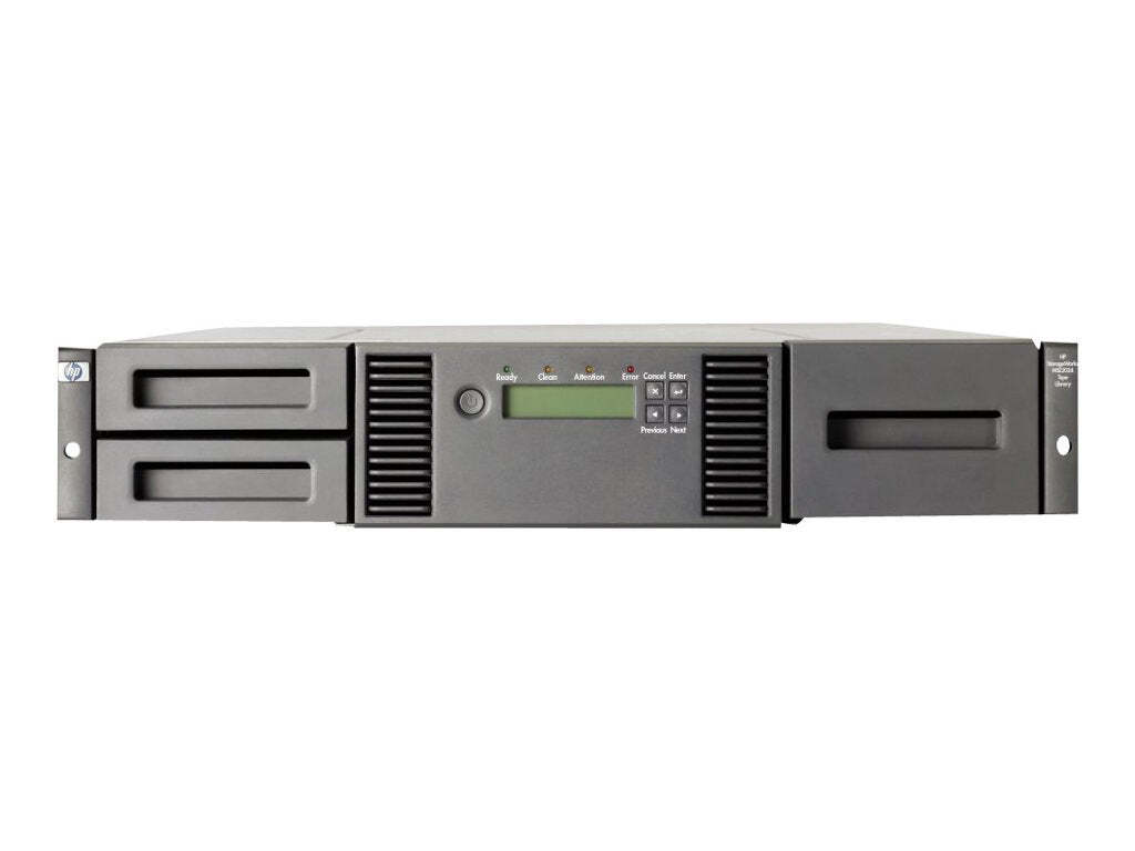 HPE StoreEver MSL2024 0-drive Tape Library, Speicher-Autoloader & Bibliothek, Bandkartusche, FC, 2.5:1, LTO, 2U