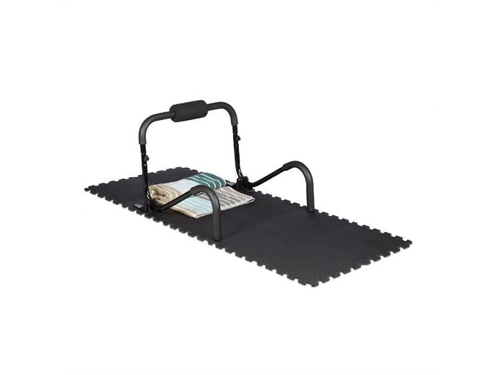 Bodenschutzmatte Fitnessgeräte 24er-Set Schwarz