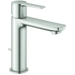 Grohe Lineare S-Size Waschtischarmatur 32114DC1 supersteel, mit Ablaufgarnitur