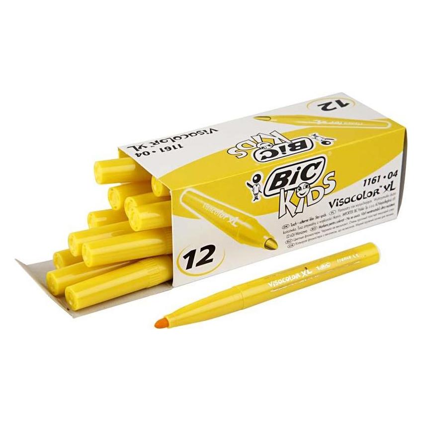 Bic Kids Visacolor XL Gelb (12x) (3270220040774)