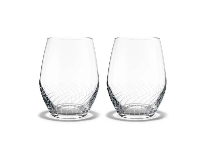 Holmegaard Verre à eau Cabernet Lines 25 cl Lot de 2 Transparent
