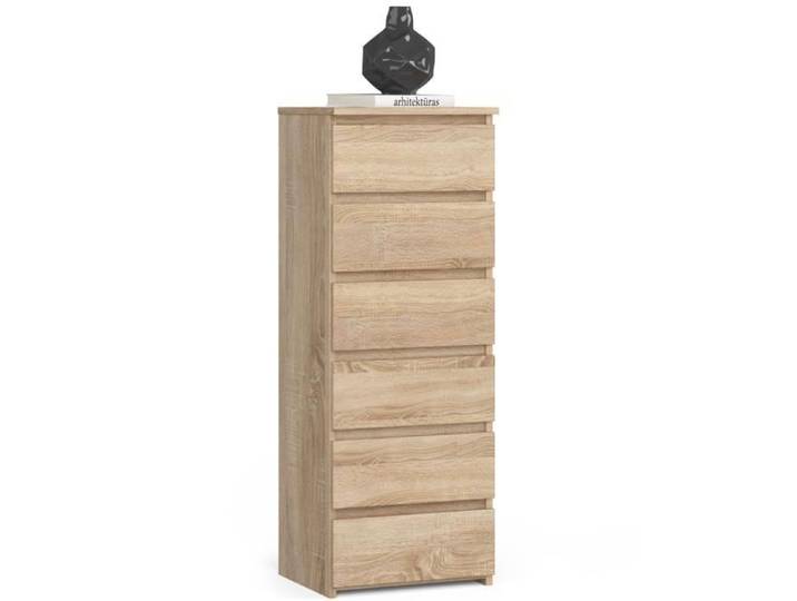 Commode AKORD CL6 Chêne Sonoma 40 cm 6 tiroirs