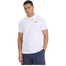 4F, Herren, Sportshirt, Polohemd für Herren (XXL), Weiss