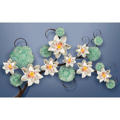 Fototapete PAPERMOON "Blumen Ast", bunt, B:4,5m L:2,8m, Vlies, Tapeten