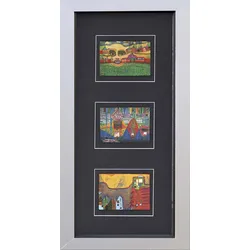 Kunstdruck HUNDERTWASSER (BH 45x83 cm) - bunt - BH 45x83 cm