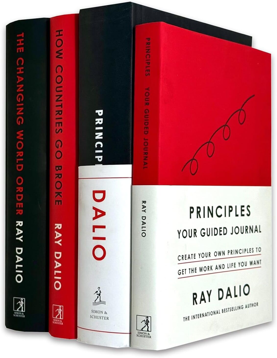 Ray Dalio Collection (Principles: Life and Work, The Changing World Order, How Countries Go Broke & Guided Journal) 4 Books Set - Non Fiction - Hardback Simon & Schuster