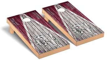 Skip's Garage Fordham Rams Triangle Cornhole Board Set