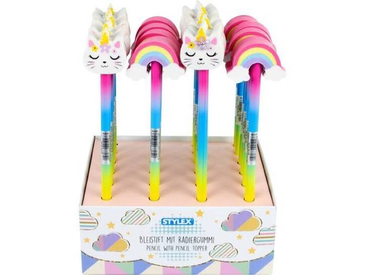 HB Potlood - Grafiet - Regenboog gum - 24 stuks (42144)