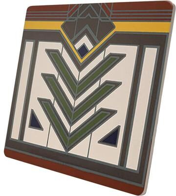 CounterArt "Meyer May House Design on 8"" Square Stone Trivet"