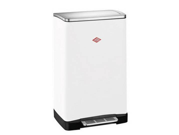 Wesco Abfallsammler BIG Double Boy, Weiß, Kunststoff, 2X18 L, 40.5x65x34.5 cm, Made in Germany, Küchen, Küchenausstattung, Mülleimer