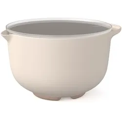 Mepal rührschüssel chef it 4000 ml mit deckel - chalk