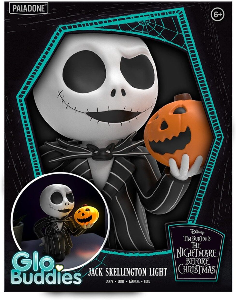Paladone: The Nightmare Before Christmas - Jack Skellington GloBuddie Light