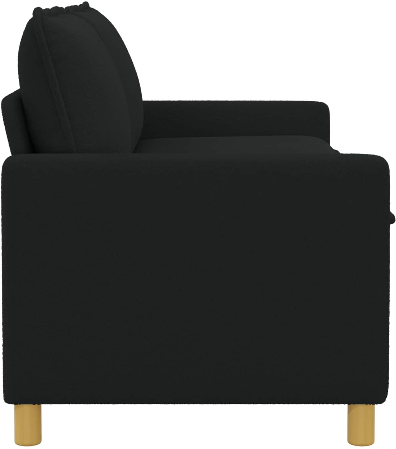 vidaXL Canapé Noir 156 x 81 x 87,5 cm Tissu
