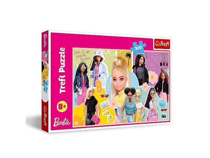 Trefl-Barbie, je favoriete Barbie-Puzzel 300 stukjes-Kleurrijke puzzel met de meest populaire pop ter wereld, Barbie en haar vriendinnetjes, plezier voor kinderen vanaf 8 jaar